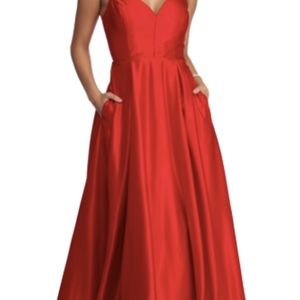 Red Ball gown Prom dress